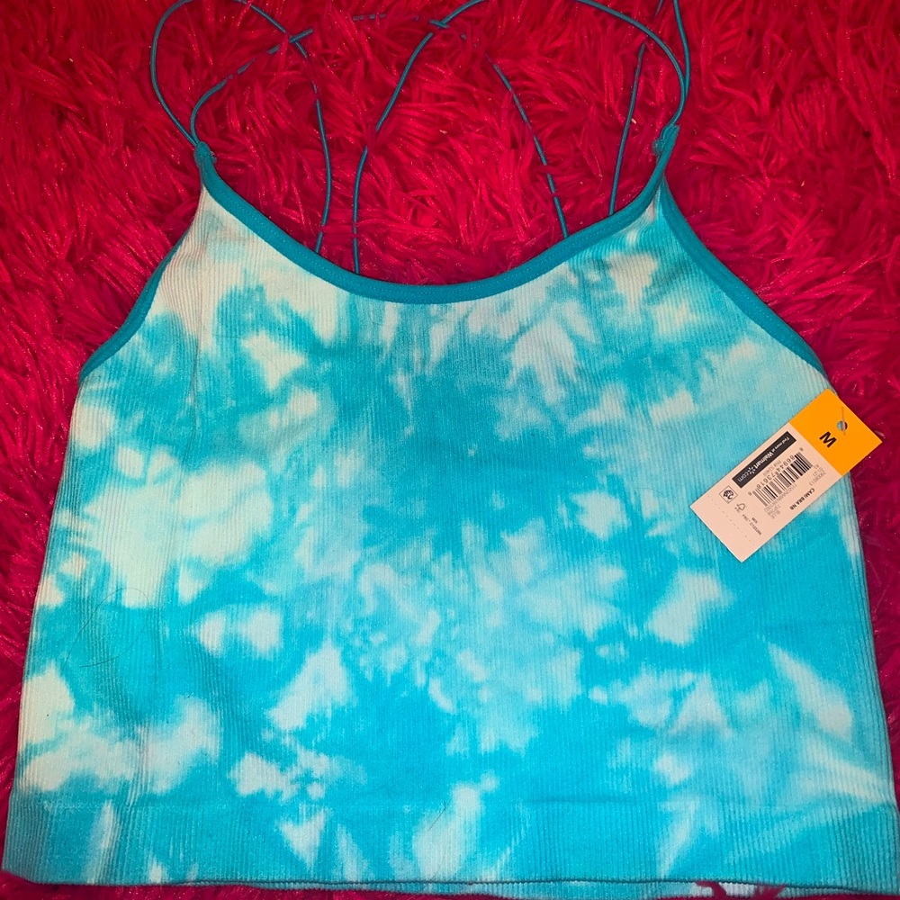 Medium cami-crop top from walmart, stretchy material